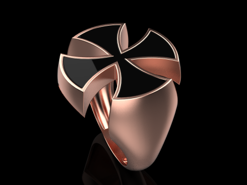 Signet cross ring model 1027 Modelo de Impressão 3D
