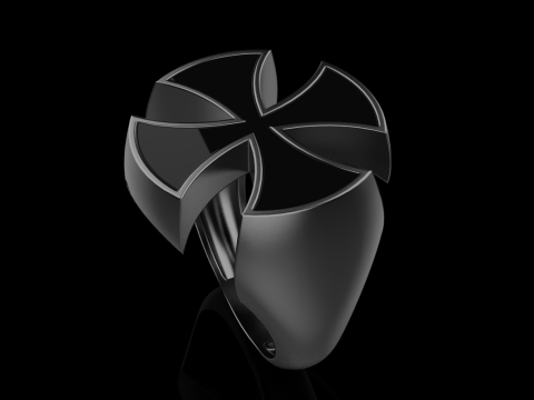 Signet cross ring model 1027 Modelo de Impressão 3D