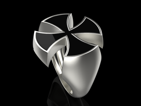 Signet cross ring model 1027 Modelo de Impressão 3D