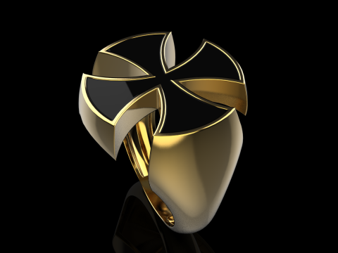 Signet cross ring model 1027 Modelo de Impressão 3D