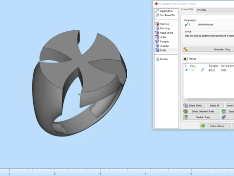 Signet cross ring model 1026 3D Print Model