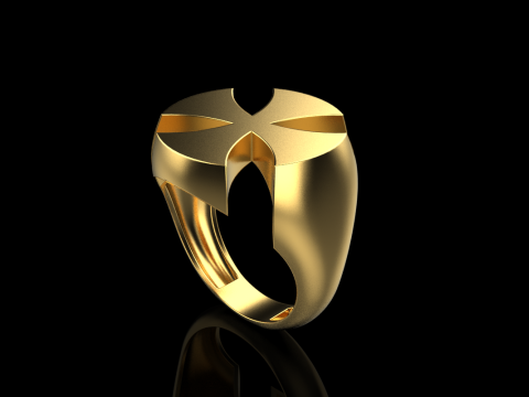 Signet cross ring model 1026 3Dプリントモデル