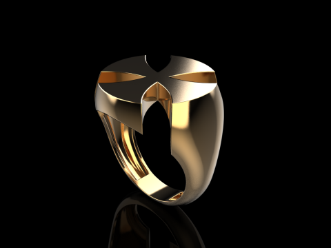 Signet cross ring model 1026 3Dプリントモデル