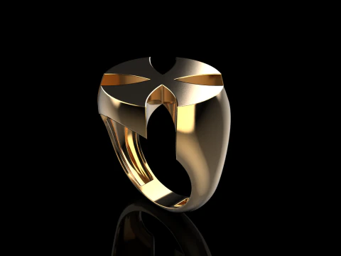 Signet cross ring model 1026 3D Print Model
