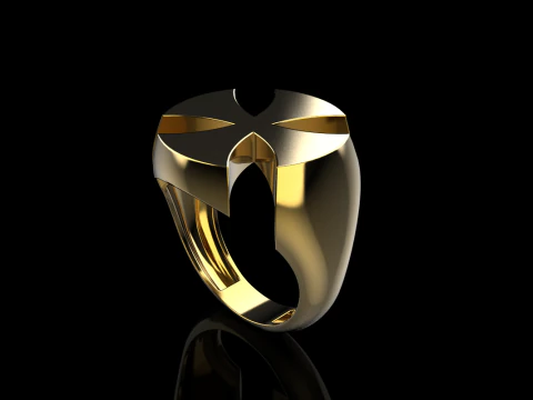 Signet cross ring model 1026 3D Print Model