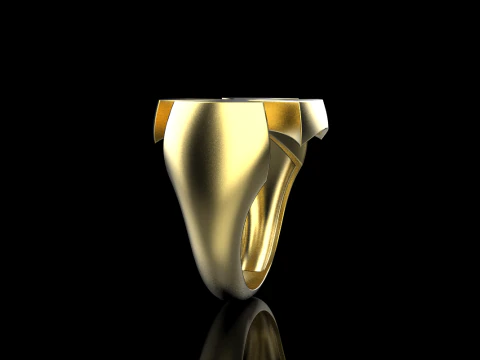 Signet cross ring model 1026 3D Print Model