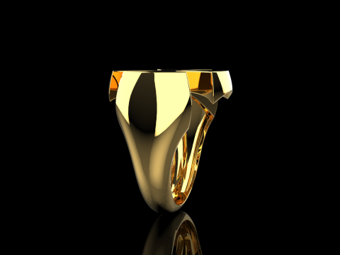 Signet cross ring model 1026 3Dプリントモデル