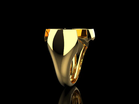Signet cross ring model 1026 3D Print Model