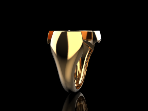 Signet cross ring model 1026 3Dプリントモデル