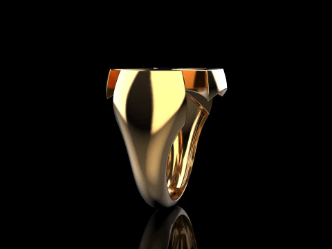 Signet cross ring model 1026 3D Print Model