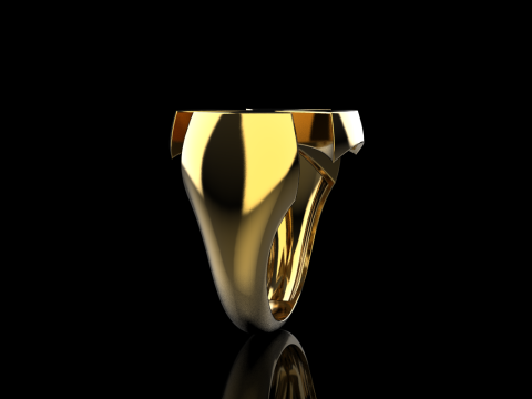 Signet cross ring model 1026 3Dプリントモデル