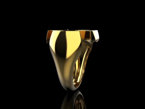 Signet cross ring model 1026 3D Print Model