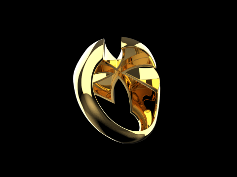 Signet cross ring model 1026 3Dプリントモデル