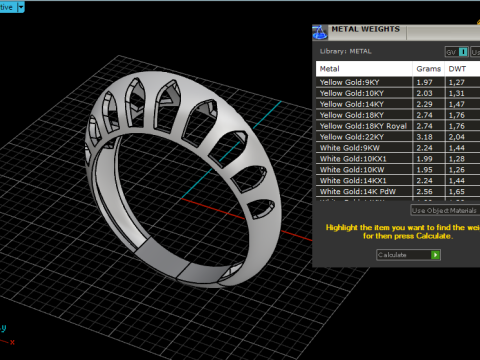 Fashion ring model 1025 Modelo de Impressão 3D