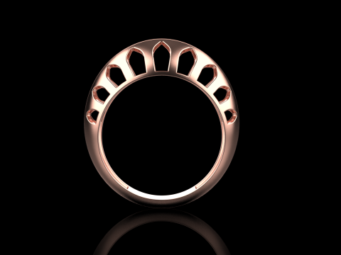 Fashion ring model 1025 Modelo de Impressão 3D