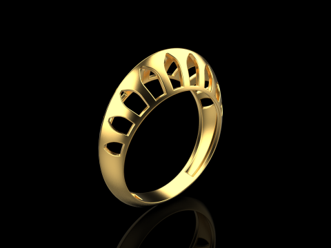 Fashion ring model 1025 Modelo de Impressão 3D