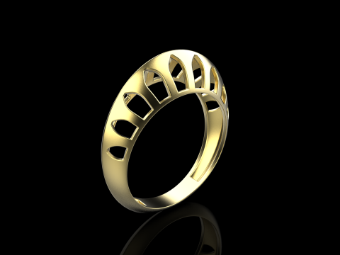 Fashion ring model 1025 Modelo de Impressão 3D