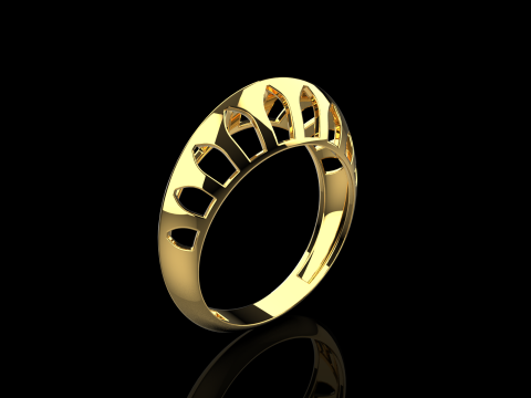 Fashion ring model 1025 Modelo de Impressão 3D