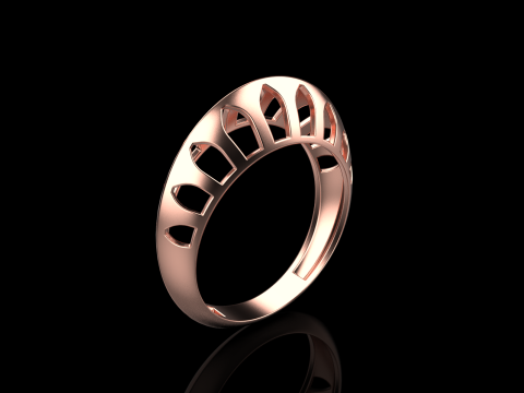 Fashion ring model 1025 Modelo de Impressão 3D