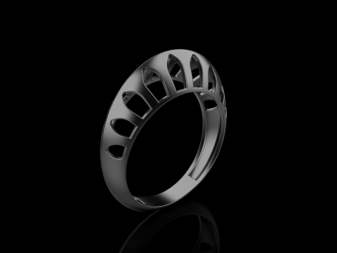 Fashion ring model 1025 Modelo de Impressão 3D