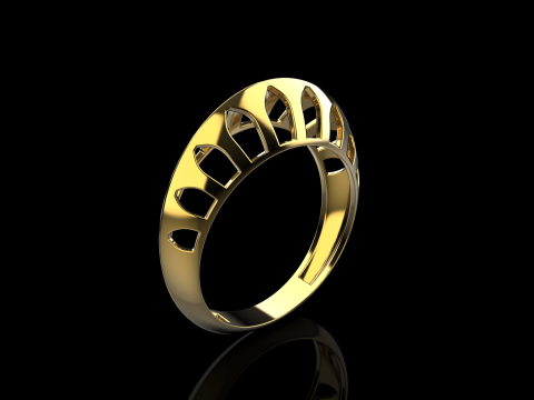 Fashion ring model 1025 Modelo de Impressão 3D