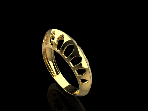 Fashion ring model 1025 Modelo de Impressão 3D