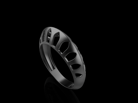 Fashion ring model 1025 Modelo de Impressão 3D