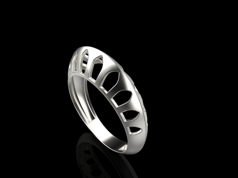 Fashion ring model 1025 Modelo de Impressão 3D