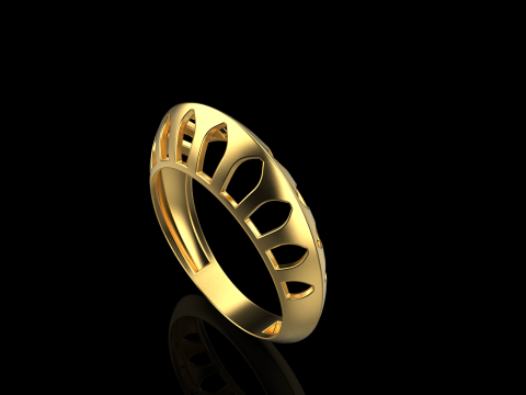 Fashion ring model 1025 Modelo de Impressão 3D