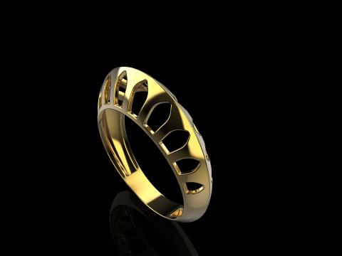 Fashion ring model 1025 Modelo de Impressão 3D