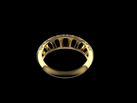 Fashion ring model 1025 Modelo de Impressão 3D
