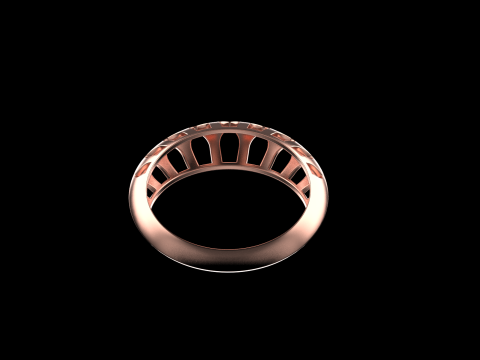 Fashion ring model 1025 Modelo de Impressão 3D