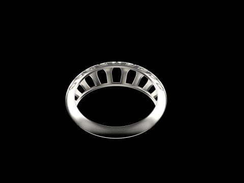 Fashion ring model 1025 Modelo de Impressão 3D