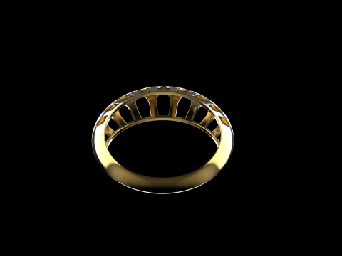 Fashion ring model 1025 Modelo de Impressão 3D