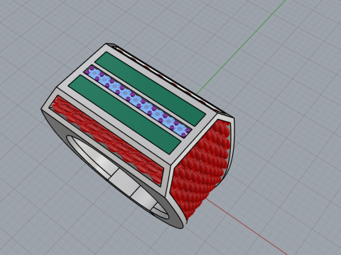 Signet ring model 1024 3D Print Model