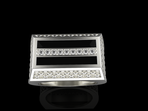 Signet ring model 1024 3D Print Model