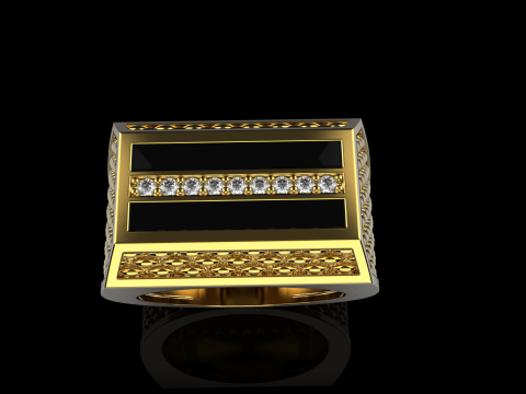 Signet ring model 1024 3D Print Model