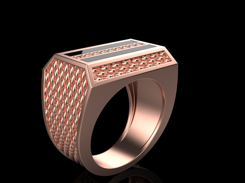 Signet ring model 1024 3D Print Model