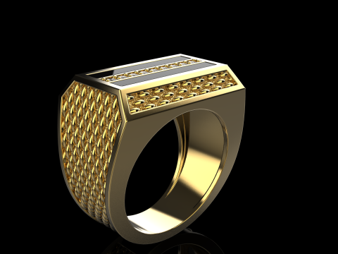 Signet ring model 1024 3D Print Model