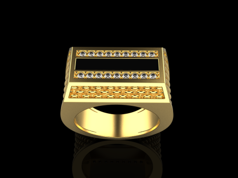 Signet ring model 1023 3D Print Model