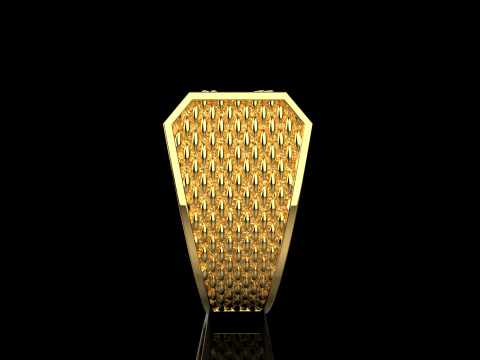 Signet ring model 1023 Model Cetak 3D