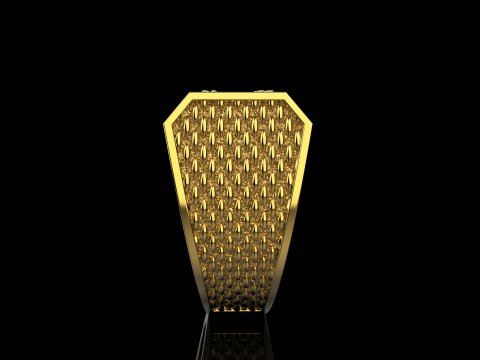 Signet ring model 1023 Model Cetak 3D