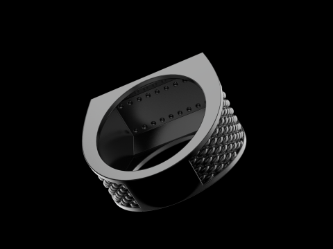 Signet ring model 1023 Model Cetak 3D