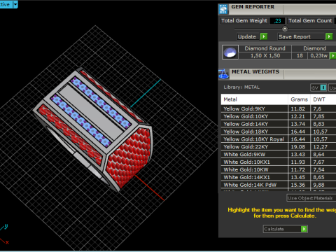 Signet ring model 1023 Model Cetak 3D