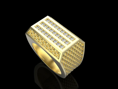 Signet ring model 1022 3D Print Model