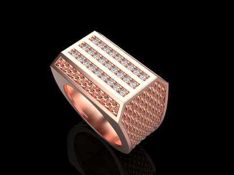 Signet ring model 1022 3D Print Model