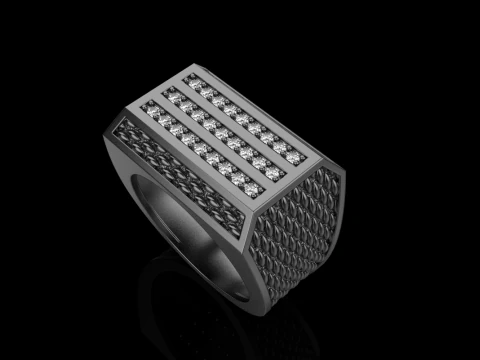 Signet ring model 1022 3D Print Model