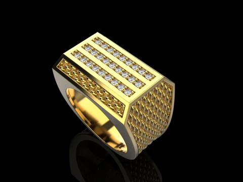 Signet ring model 1022 3D Print Model