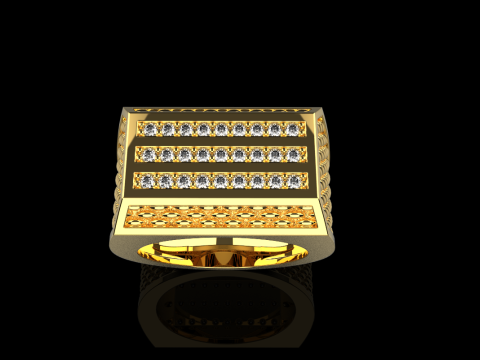 Signet ring model 1022 3D 打印模型