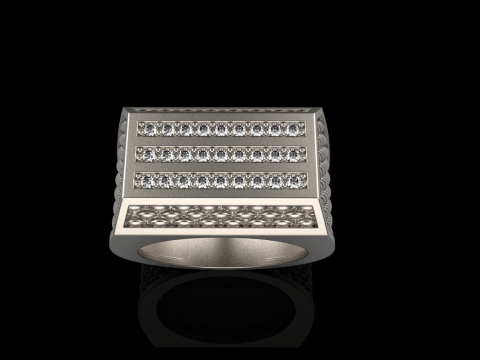 Signet ring model 1022 3D 打印模型
